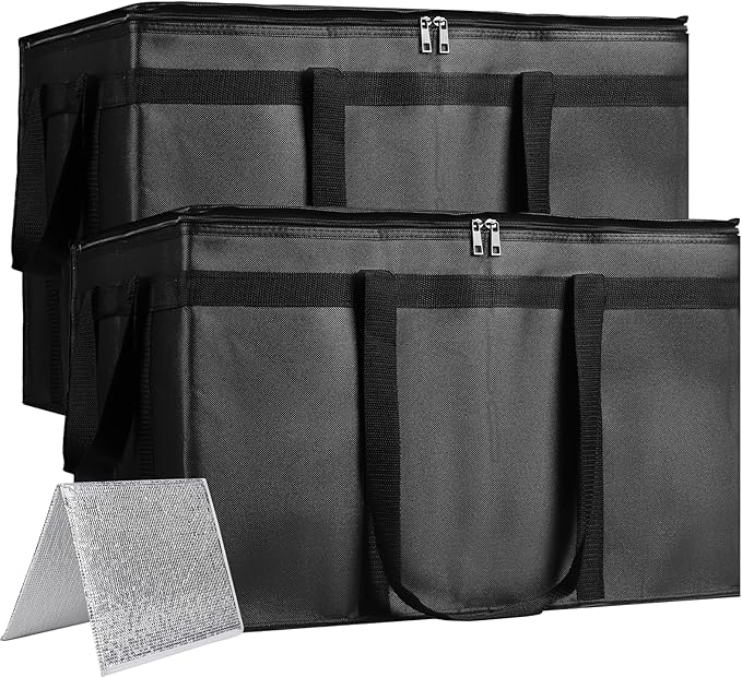 Bodaon Large 2-Pack Insulated Food Delivery Bag by Bodaon