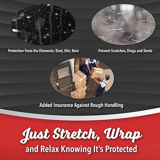 12 Pack Industrial Strength Mini Hand Stretch Wrap - Image 7