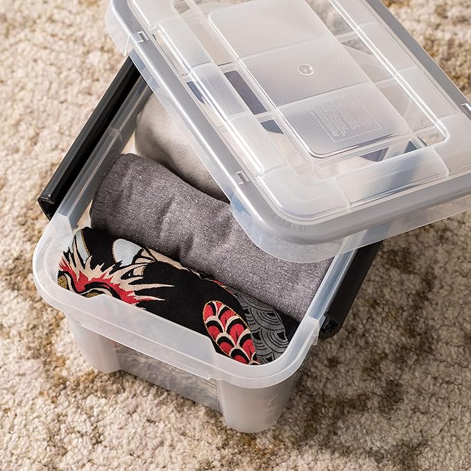 IRIS USA WeatherPro 6 Qt Storage Bins - Image 9