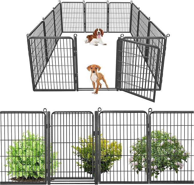 Decorative Garden Fence with Extra Wide Gate Garden Fencing by Jhsomdr
