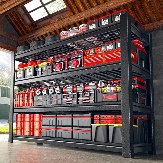 40.1" W Garage Shelving 4 Tier Heavy Duty Shelving 2280LBS Adjustable Garage by Unknown