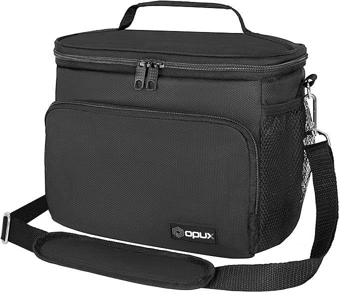 opux Insulated Lunch Bag for Men Women, Soft Lunch Box for Office Work School by OPUX