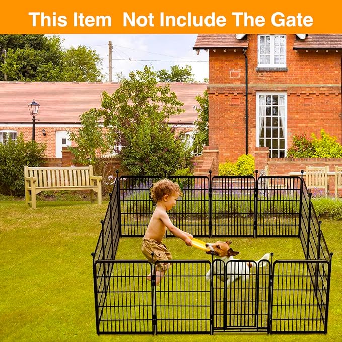 Doorless Animal Barrier Fence, 40in 14 Panels Total 31 Ft, Garden Fences and - Image 7