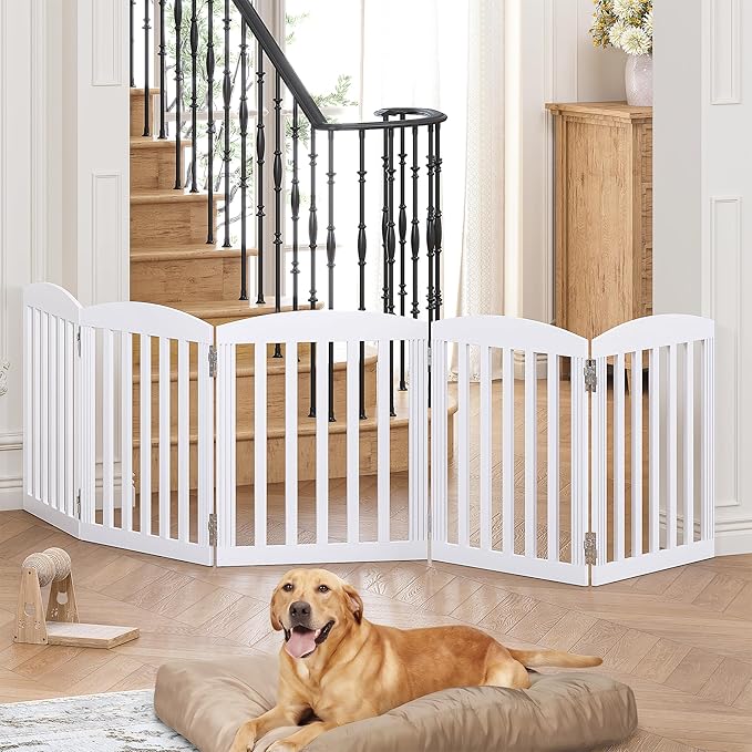 SPIRICH 120" Extra Wide 28" Tall Dog Gate Indoor, Dog Gates - Image 3