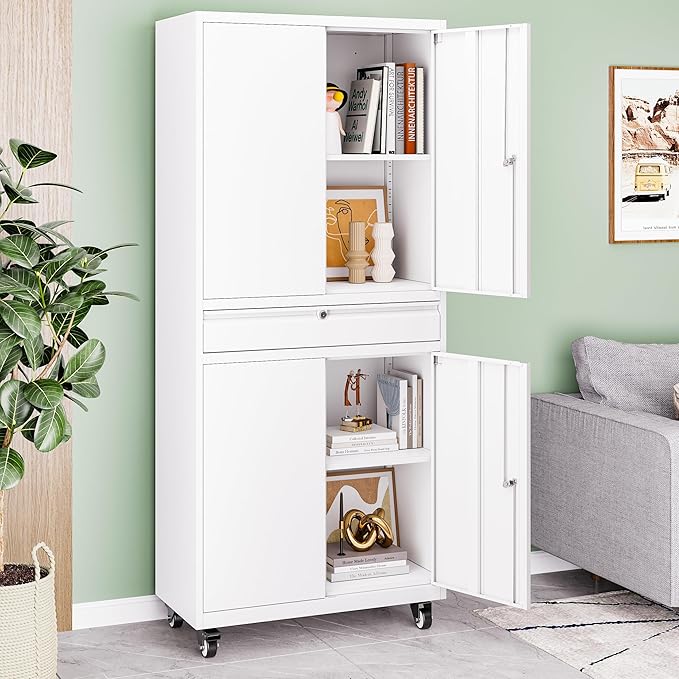 73" Metal Garage Storage Cabinet - Image 9
