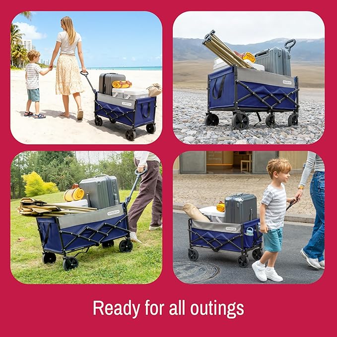 SYNCFUN Collapsible Wagon Cart - Image 7