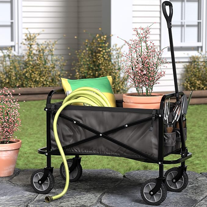 Amazon Basics Collapsible Folding Heavy Duty Utility Wagon - Image 7