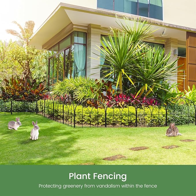 Small 12.55"*16.53" Decorative Garden Fencing Border, No Dig Fences Barrier - Image 8