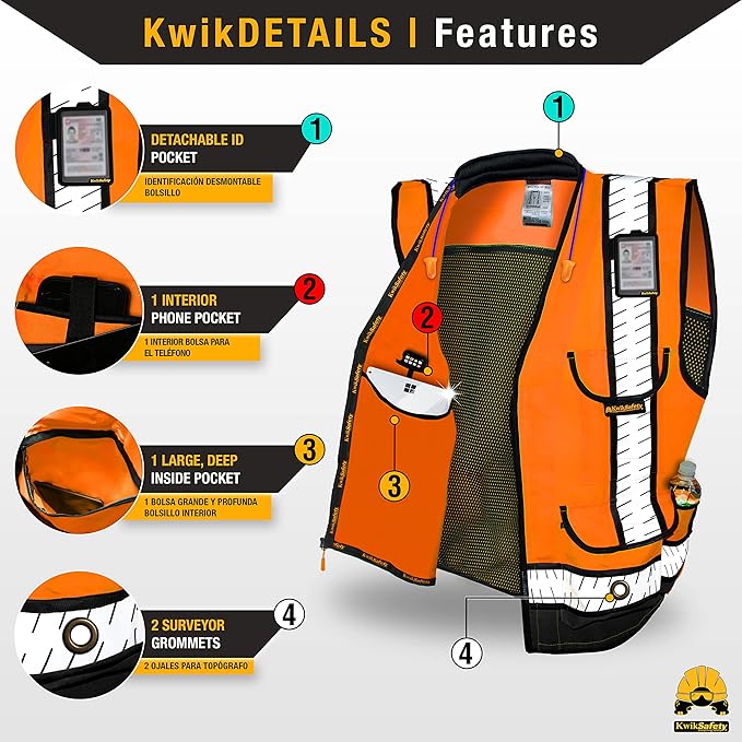 KwikSafety - Charlotte, NC - GODFATHER Safety Vest ANSI OSHA - Image 5