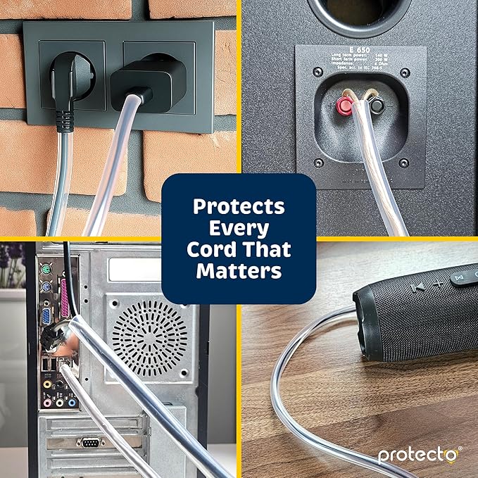 PROTECTO 2-Pack Heavy Duty Cord Protectors from Pets No Chew Solution, 10ft - Image 5