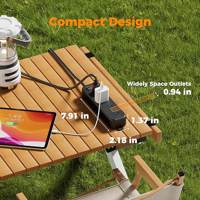 TESSAN Outdoor Power Strip Weatherproof, 6FT Extension Cord Waterproof - Image 7