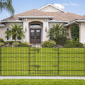 Decorative Garden Fence 6 Panels 13.4 ft×32in Metal Garden Fences by FIRSTNESS