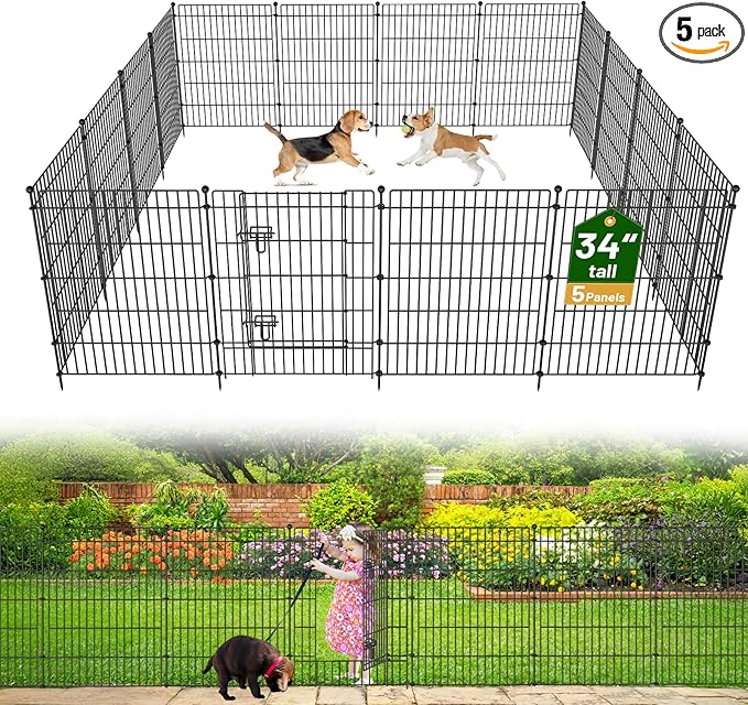 5 Panels No Dig Garden Fence by OutdoorFence