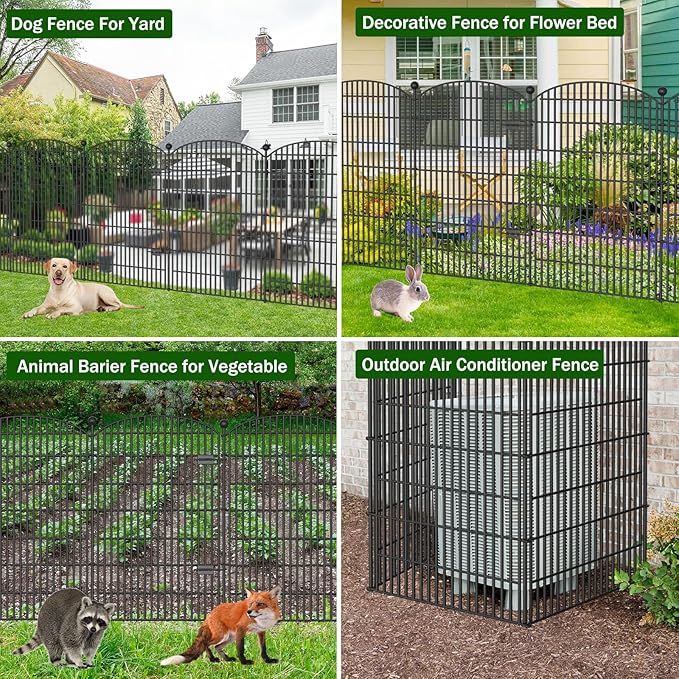 No Dig Decorative Garden Fence 4 Panels - Image 6