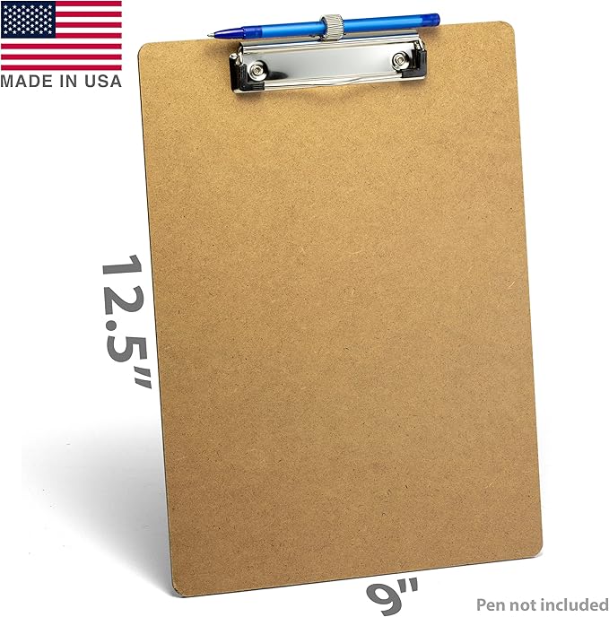 Officemate Wood Clipboard, Letter Size, Low Profile Clip - Image 2