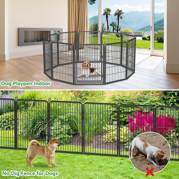 Decorative Garden Fence with Extra Wide Gate Garden Fencing - Image 9