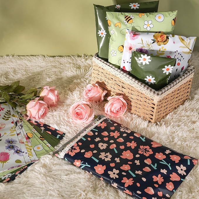 Poly Mailers-10x13 Inch Variety Pack of 100，25pcs Each Print ，Strong Adhesive - Image 2