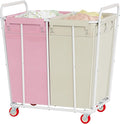 Hoctieon 2 Section Laundry Sorter Cart, 400L Rolling Hamper by Hoctieon