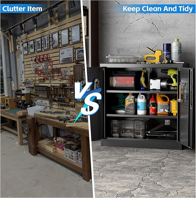 Metal Storage Cabinet, Garage Storage Cabinet - Image 8