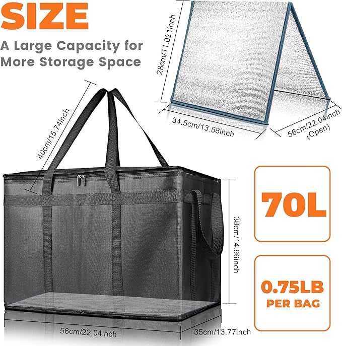 Pack of 2 Insulated Food Delivery Bag - Image 2