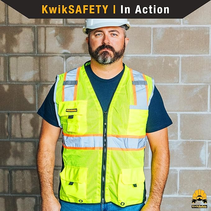 KwikSafety - Charlotte, NC - BIG KAHUNA Safety Vest Class 2 ANSI OSHA - Image 6