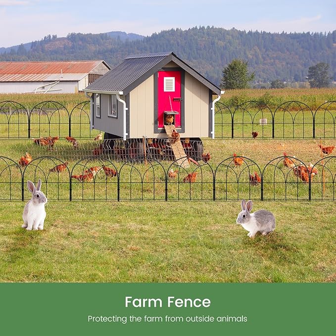 Small 12.55"*16.53" Decorative Garden Fencing Border, No Dig Fences Barrier - Image 7