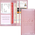 Car Insurance and Registration Holder, 9.5 x 5 Inch PU Leather Vehicle Glove by Techion
