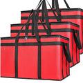 Bodaon 3-Pack Insulated Food Delivery Bag, XXXL Pizza Cooler Bags, Rideshare by Bodaon