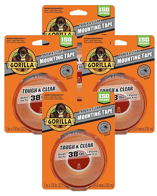 Gorilla Tough & Clear Double Sided Mounting Tape by Gorilla