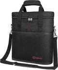 opux 3 Bottle Wine Carrier Tote, Insulated Leakproof Wine Cooler Bag, Wine by OPUX