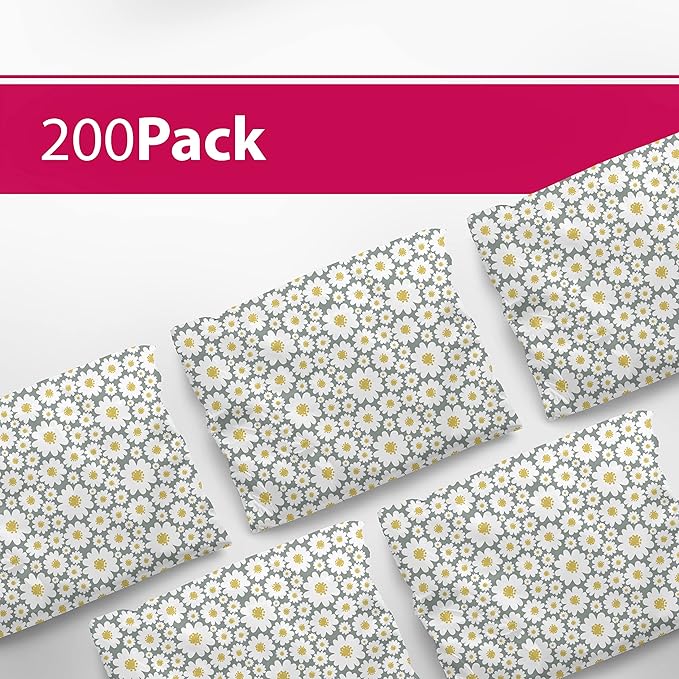 6x9 Poly Mailers – Floral Daisy – Waterproof, Tear-Resistant Shipping Bags - Image 3