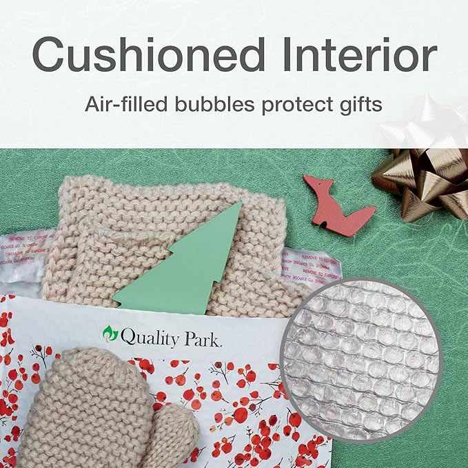 Quality Park Bubble Mailers, 8.25" x 11", Shipping Envelopes, Water Resistant - Image 3