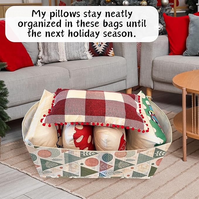 VENO 4 Pack Moving Bags and Large Christmas Decoration Storage Bins - Image 2