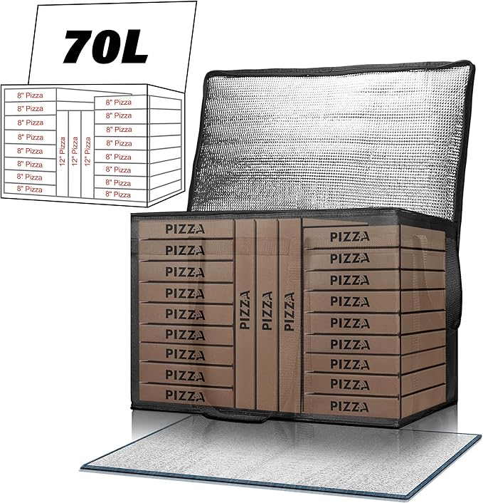 Insulated Food Delivery Bag, Commercial Grade Pizza Carrier - Image 2