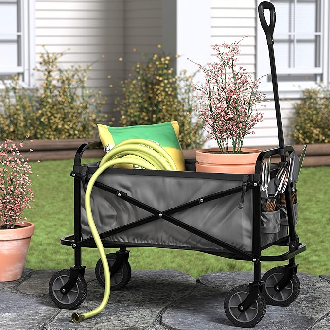 Amazon Basics Collapsible Folding Heavy Duty Utility Wagon - Image 7