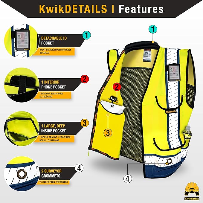 KwikSafety - Charlotte, NC - GODFATHER Safety Vest ANSI OSHA - Image 5
