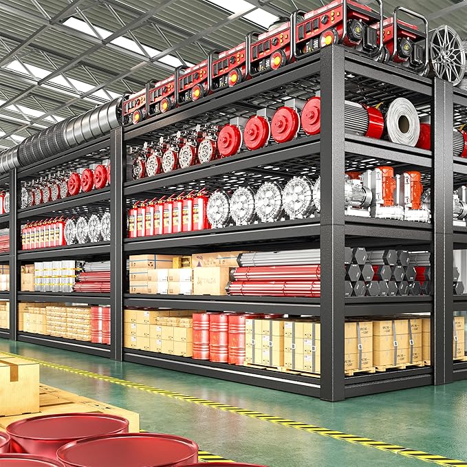 55.1" W Metal Shelving 5 Tier Garage Shelving 3050LBS Storage Shelves - Image 5