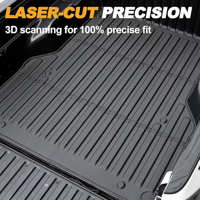 Truck Bed Mat for Toyota Tacoma 2005-2023, All Weather Truck Bed Liner for - Image 2