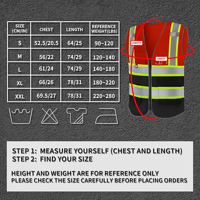 BeautyWill Custom Logo Safety Vest Class 2 High Visibility Reflective Vest - Image 6