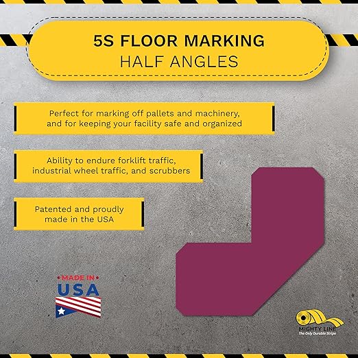 Mighty Line 2" Half Angle Marker Floor Marking Tape - Image 2