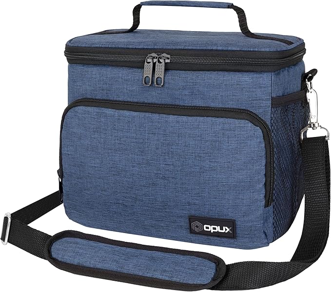 opux Insulated Lunch Bag for Men Women, Soft Lunch Box for Office Work School by OPUX