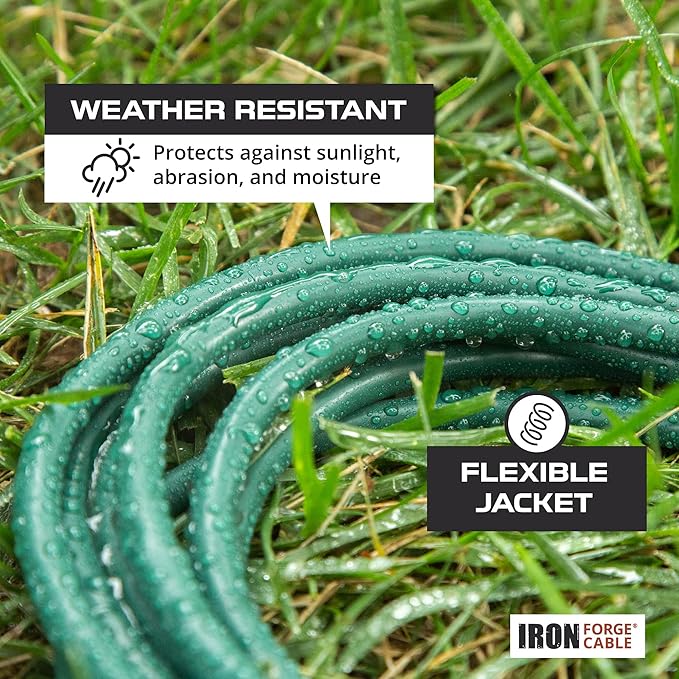 Iron Forge Cable Weatherproof Outdoor Extension Cord 3 Pack, 10 ft, 15 ft - Image 6