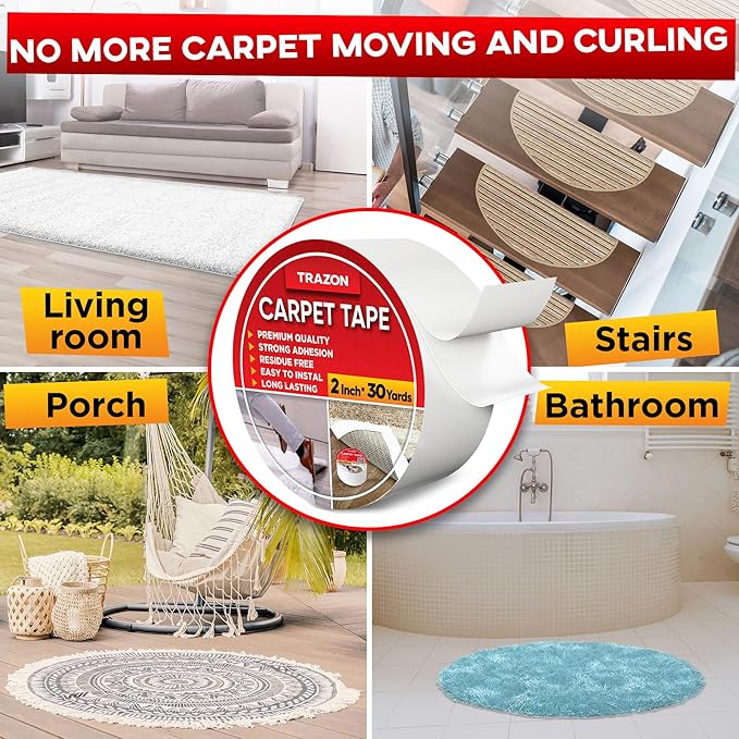 Trazon Carpet Tape Double Sided - Image 6