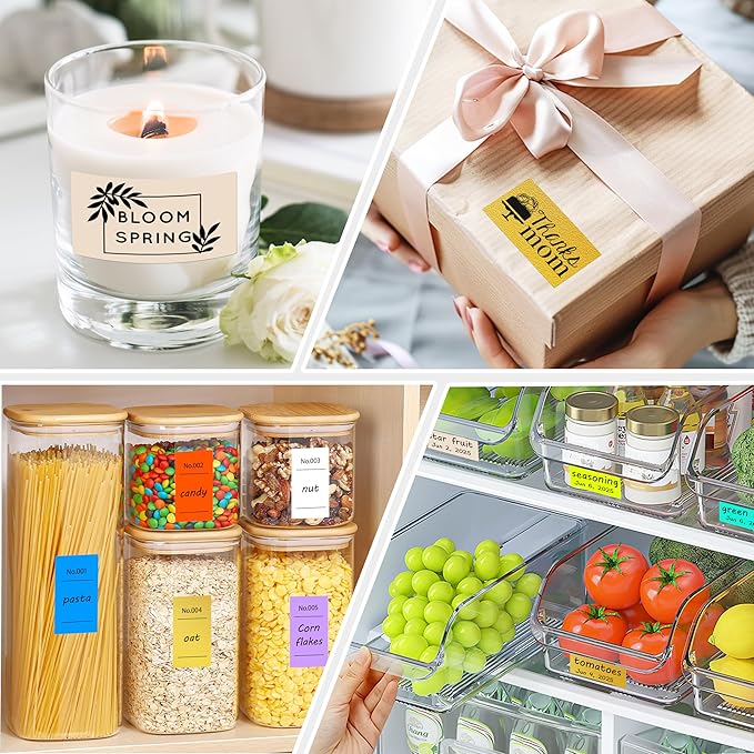 1x2 inch Label Stickers Roll for Thermal Printer 500PCS Colored Removable - Image 5