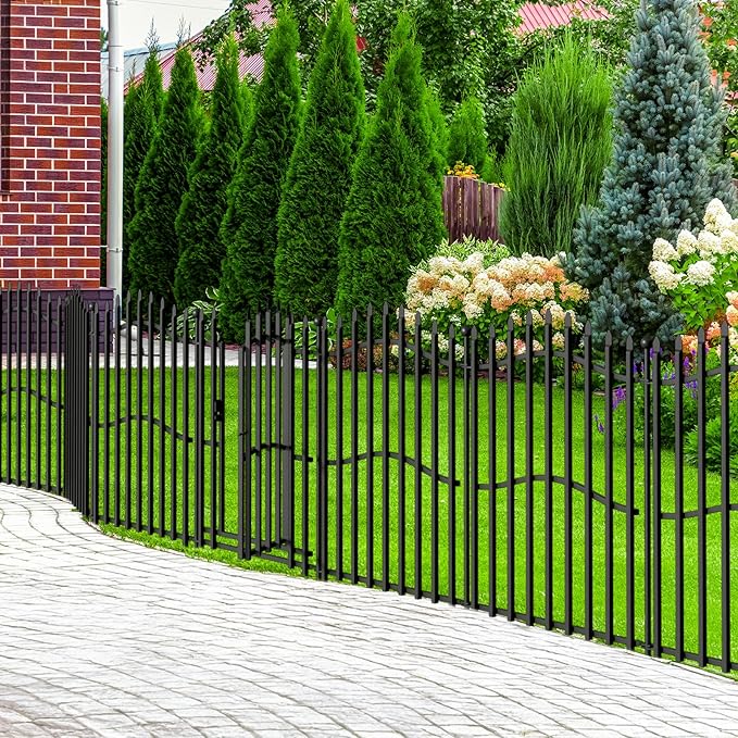 No Dig Garden Fence with Gate - Image 8