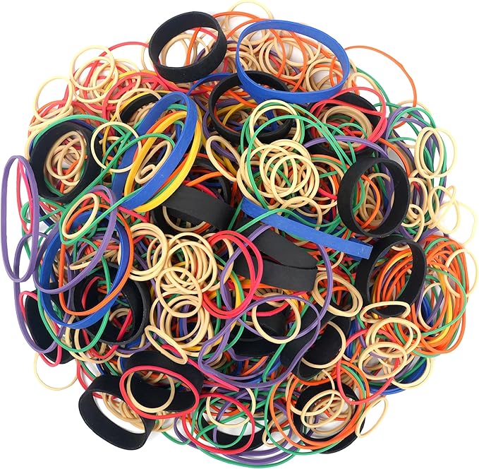 HAIDIBAO-Rubber Bands Assorted Sizes multicolor Elastic Rubber Bands Office by HAIDIBAO