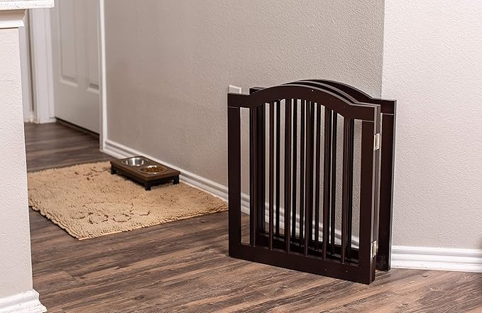 INTERNET'S BEST Arched Top Dog Gate | 3 Panel, and Porch | Portable, Extra Wide - Image 6