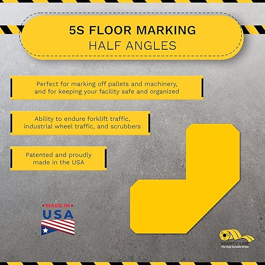 Mighty Line 2" Half Angle Marker Floor Marking Tape - Image 2