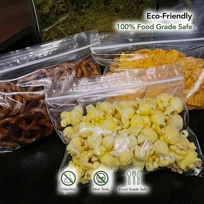 6 x 4 Inch Resealable Plastic Snack Bags 1000 Pack — Clear Reclosable Bags - Image 5