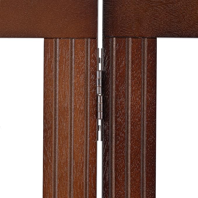 SPIRICH Wooden Freestanding Foldable Dog Gate, Pet Gate Indoor, Dog Gates - Image 9